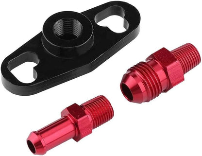 Fuel Pressure Regulator FPR Adapter Kit Compatible with Ni ssan To yo ta SR20DET 240SX 1/8NPT
