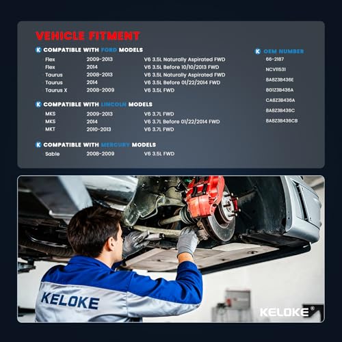 KELOKE CV Axle Shaft Assembly Compatible with Ford & Lincoln & Mercury - size: 66-2187