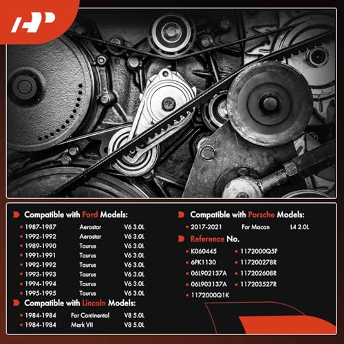 A-Premium Serpentine Belt 6-Rib 44.62 In