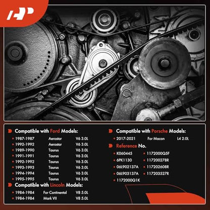 A-Premium Serpentine Belt 6-Rib 44.62 In