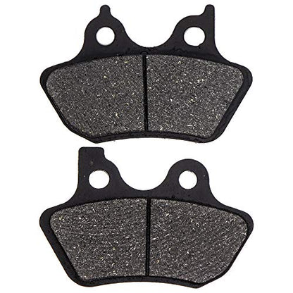 NICHE Brake Pad for Harley-Davidson 44082-00E Semi-Metallic 3 Pack - size: 3 Sets (3 Wheels)