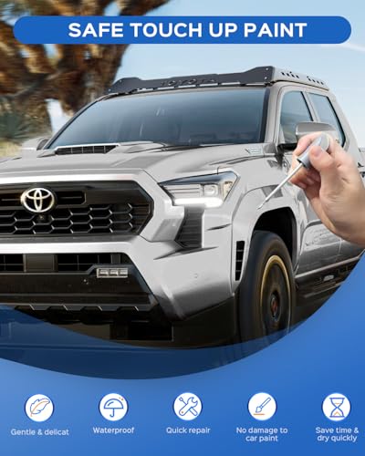 1J9 Celestial Silver Metallic Touch Up Paint Compatible with Toyota Exact Match Chips and Nicks Touch Up - color: Celestial Silver Metallic(1J9) compatible with Avalon-models/Camry-models/Highlander-models/Sequoia/Sienna-models/Tacoma/Tundra/Venza