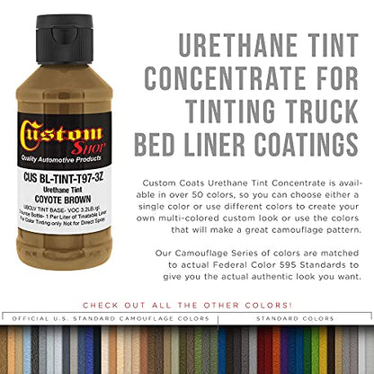 Custom Coat 3 Ounce, Coyote Brown, Bedliner Tint Concentrate - color: Coyote Brown, size: 3-Ounce (Pack of 1)