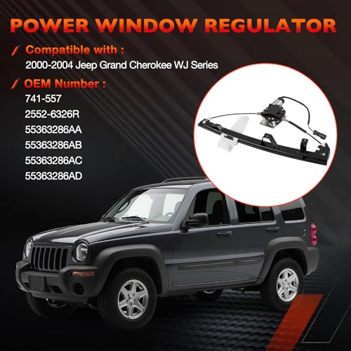 Front Right Passenger Side Power Window Regulator with Motor Assembly - size: 741-557
