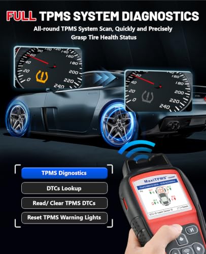 Autel TS508WF TPMS Programming Tool, 2026 WiFi Ver of TS508 TS501PRO TS408S, Tire Pressure Monitor, Program MX-Sensors 315/433MHz, Relearn Activate All Sensors, TPMS Scan Tool Read & Clear DTCs