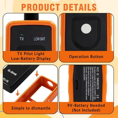 Car TPMS Relearn Tool Tire Sensor, EL-50448 Tire Pressure Monitor Sensor Activation Reset Tool OEC-T5, Automotive System Programming Training for Most Series Vehicles