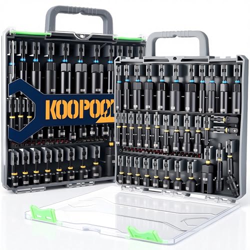 KOOPOOL Magnetic Nut Driver Set for Garage Car Repair & Home DIY Projects - color: 55pcs Assorted