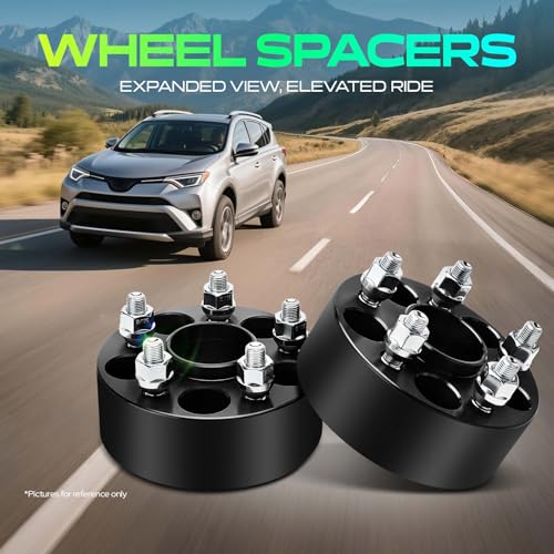 YHTAUTO 5x100 Hub Centric Wheel Spacers 2 Inch for Saab, Subaru, Toyota - size: 2 Inch Thickness, style: 2 PCS