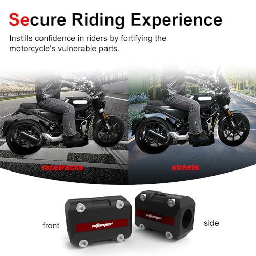 Xitomer 2 Pcs 22/25/28mm Motorcycle Engine Guard Bumper Crash Bar Sliders - color: Red