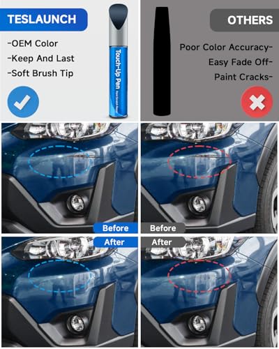 H1Q Twilight Blue Metallic Compatible with Subaru Exact Match Touch Up Paint Car Scratch Repair - color: Twilight Blue Metallic(H1Q) compatible with Legacy-models/ Outback
