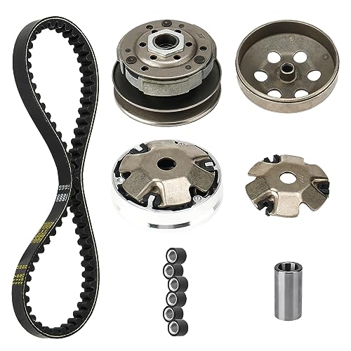 Clutch and Variator Assembly Set with 669 Belt for GY6 50cc 4 Stroke 139QMB Engine With Short Case Scooter Moped Tao Tao ATV
