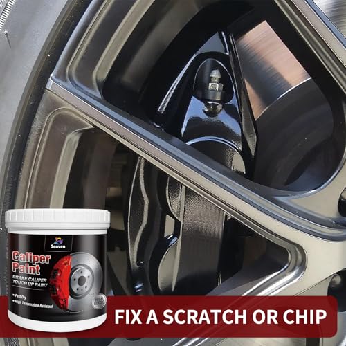 Black Caliper Paint High Temperature Brake Caliper Paint 12 fl. Oz. Touch Up Paints Red Gloss High Temperature Heat Resistant - color: Black