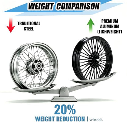 21inch Fat Spoke Front Wheel For Harley Touring Street Glide 09-25