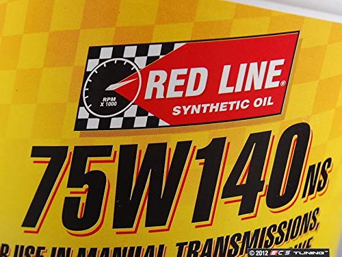 Red Line 57104 75W140NS GL-5 Gear Oil, 1 Quart, 2 Pack - size: 1 Quart (32 Ounces) (Pack of 2)