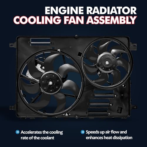 KELOKE Engine Radiator Cooling Fan Assembly Compatible with Land Rover - size: LR011905