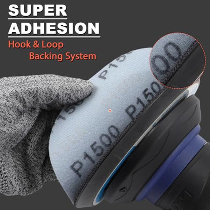 100Pcs 800-5000 Assorted Grit 6 Inch Sanding Discs Hook & Loop