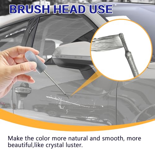 2 in 1 Touch Up Paint for Cars, Car Paint Scratch Repair - color: Silver