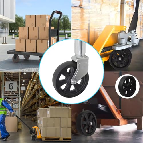 Trailer Jack Caster Wheel, 6 Inch Trailer Tongue Jack Wheel with 1200LB Load Capacity, Utility Replacement Parts Accessories, Suitable for Hitch Camper RV - size: 8 Inch
