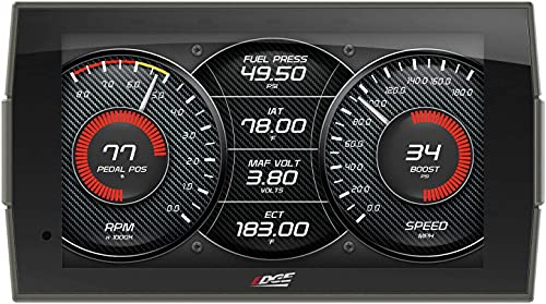 Edge Insight CTS3 Touch Screen Gauge Monitor 84130-3 & A-Pillar Mount 38603 Compatible with 2019-2020 Ram 1500/2500/3500 Diesel 6.7 6.4 5.7 HEMI V8 Gas Cummins