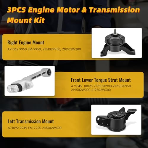 Engine Motor Transmission Mount for Hyundai Santa Fe Sport 2013-2018 2.4L