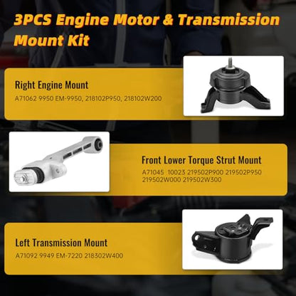 Engine Motor Transmission Mount for Hyundai Santa Fe Sport 2013-2018 2.4L