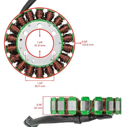 Caltric Stator & Regulator Rectifier W/Gasket Compatible with Kawasaki Zzr600 Zx600E 2002-2005