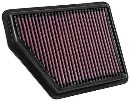 K&N High-Flow Original Lifetime Engine Air Filter: Increase Power: Premium, Washable: Compatible with 2016-2026 HONDA: Civic, HR-V, 33-5045