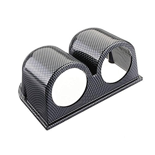 ESUPPORT Carbon Fiber 2" 52mm Heavy Duty Universal Two Hole Dash - color: Dual Hole