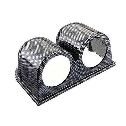 ESUPPORT Carbon Fiber 2" 52mm Heavy Duty Universal Two Hole Dash - color: Dual Hole