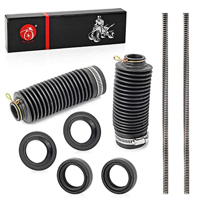 Heavy Duty Fork Springs & Seal For HONDA 1985-2013 XR100R CRF100F FRONT Fork Dust Seal Kit & FORK BOOT