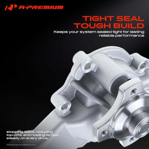 A-Premium Engine Aluminum Water Pump (6Cyl 4.0L) Compatible with Jeep