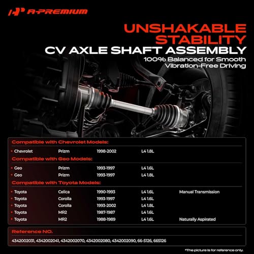 A-Premium Front Left Driver Side CV Axle Shaft Assembly - style: Front Driver Side