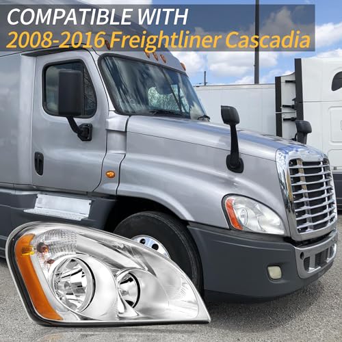 Headlight Assembly Fit for 2008-2016 Freightliner Cascadia Passenger Side - style: Passenger Side