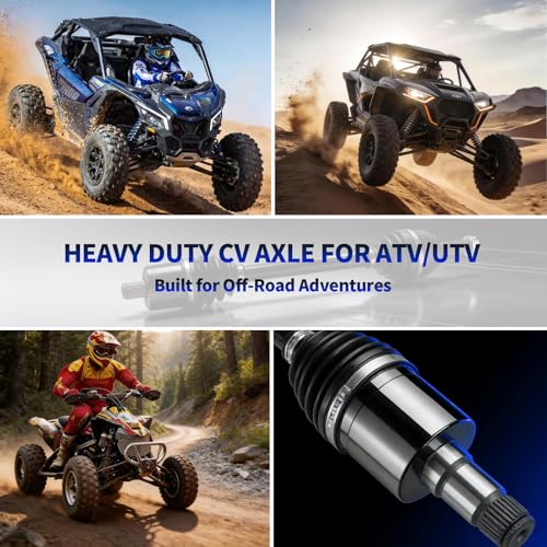 2PCS Rear Right CV Axle Shaft Assembly, Premium CV Joint
