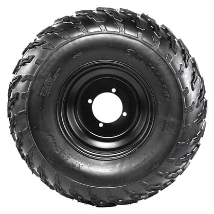 10'' ATV Wheels Tire Rim, 23x7-10 Iron & Rubber Tire with Rim Wheel for ATVs Go Karts - Front or Rear Tubeless Wheel (1 pack)
