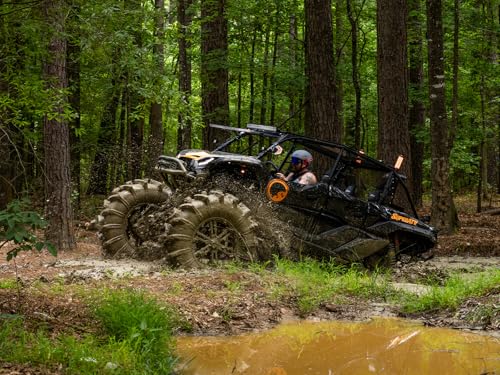 SuperATV Assassinator UTV/ATV Mud Tire for RZR, X3, General, Maverick, Ranger, Rock & All Terrain UTV Mud Tire | 29.5x10-14 | 3" Tread Depth | 6 Ply Ratings - size: 29.5x10-14