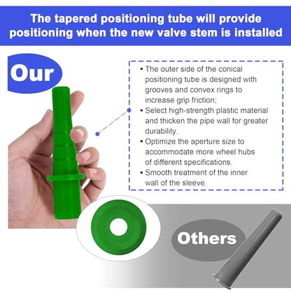 Richcat 51025 Quick Tire Valve Change Tool for Cars,Tire Valve Stem Core Quickly Replacement Tool Kit,Perfect Tool for Replacing Leaky Valves in Cars,ATVs,Trucks, etc.with TR413/TR414/TR418 - size: Set B