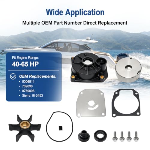 MARKGOO Water Pump Repair Kit 5006511 for Johnson Evinrude 40-65HP Outboard - color: 5006511 fits 40 50 55 60 65HP