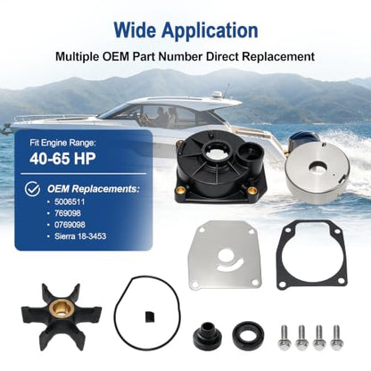 MARKGOO Water Pump Repair Kit 5006511 for Johnson Evinrude 40-65HP Outboard - color: 5006511 fits 40 50 55 60 65HP