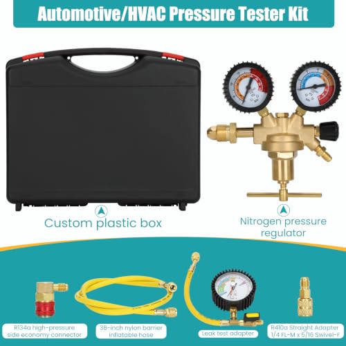 53010 Automotive HVAC Pressure Tester Kit, Nitrogen Pressure Testing Tools
