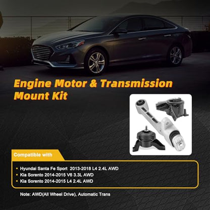 Engine Motor Transmission Mount for Hyundai Santa Fe Sport 2013-2018 2.4L