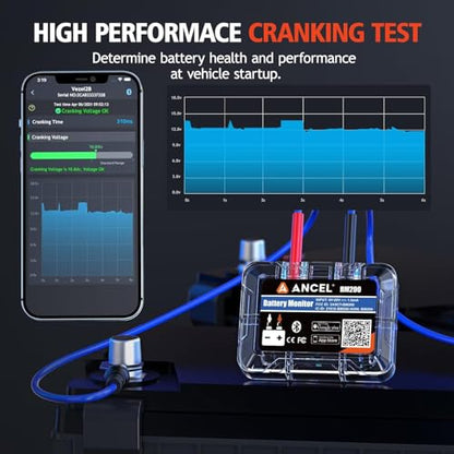 ANCEL BM200 Blue-US Battery Monitor 12V Automotive Bluetooth - color: Blue
