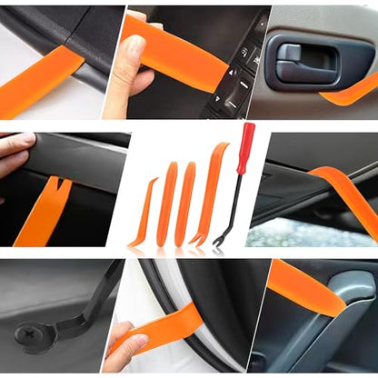Car Retainer Clips & Fasteners Kit – 16 Universal Sizes Nylon Bumper, Fender Rivets, Door Panel Clips, and Plastic Rivets with 10 Cable Ties and Removal Tool for Toyota, Ford (635pcs) - style: 620pcs