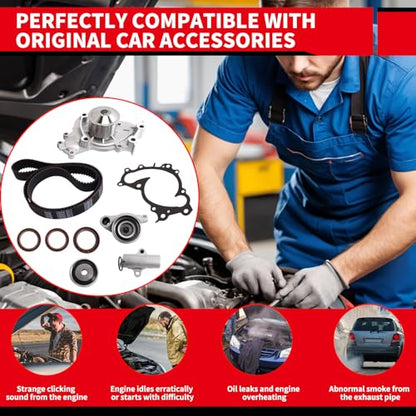 Timing Belt Kit with Water Pump Replacement for: TKT-026 - size: 2002-2006 Camry