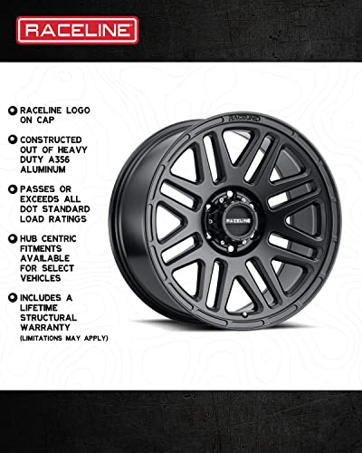 Raceline Wheels 944B OUTLANDER Wheel Black 17X9"8X165.1 Bolt Pattern 0mm Offset/(5"B/S) Aluminum Passenger Car Wheels, Full Size Replacement Black Car Rims - color: Satin Black, size: 17X9 Inches, 8X165.1, 0/5"