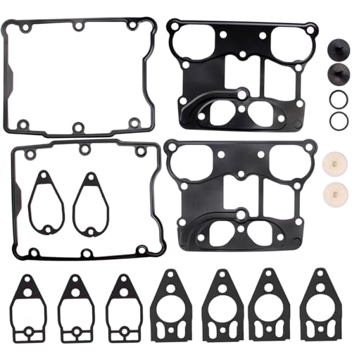 New Rocker Box Rebuild Gasket Kit Compatible with Harley 88" & 96" Twin CAM Engine Replace C9588