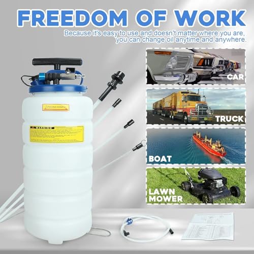 Pneumatic/Manual 15L Oil Extractor Oil Changer