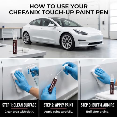 Touch Up Paint Pen for Tesla Model 3/Y/S/X (Midnight Silver Metallic(PMNG))–Exact Color Match Car Paint Scratch Repair, 2-in-1 Brush & Pen, DIY Chip & Scratch Fix,Automotive Scratch Repair Pen - color: Midnight Silver Metallic(PMNG)