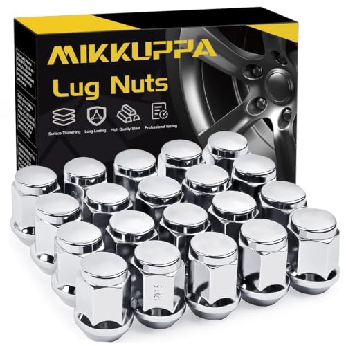 MIKKUPPA M12x1.5 Lug Nuts, Replacement for Ford Honda Aftermarket Wheel - color: Chrome, size: M12x1.5