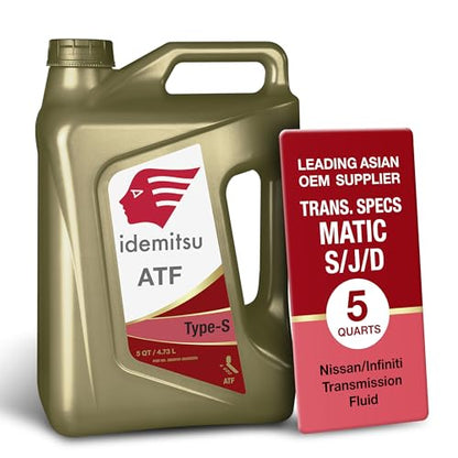 Idemitsu ATF Type S (Matic J, D) Transmission Fluid – 5 Quart - size: 5 Quart, style: 1 Pack